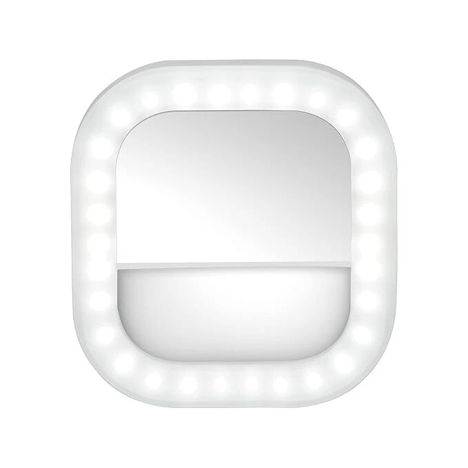 Luz y espejo con anillo para selfie iluminado LED Conair. Se adapta a cualquier teléfono u ordenador Foto 4 de 4