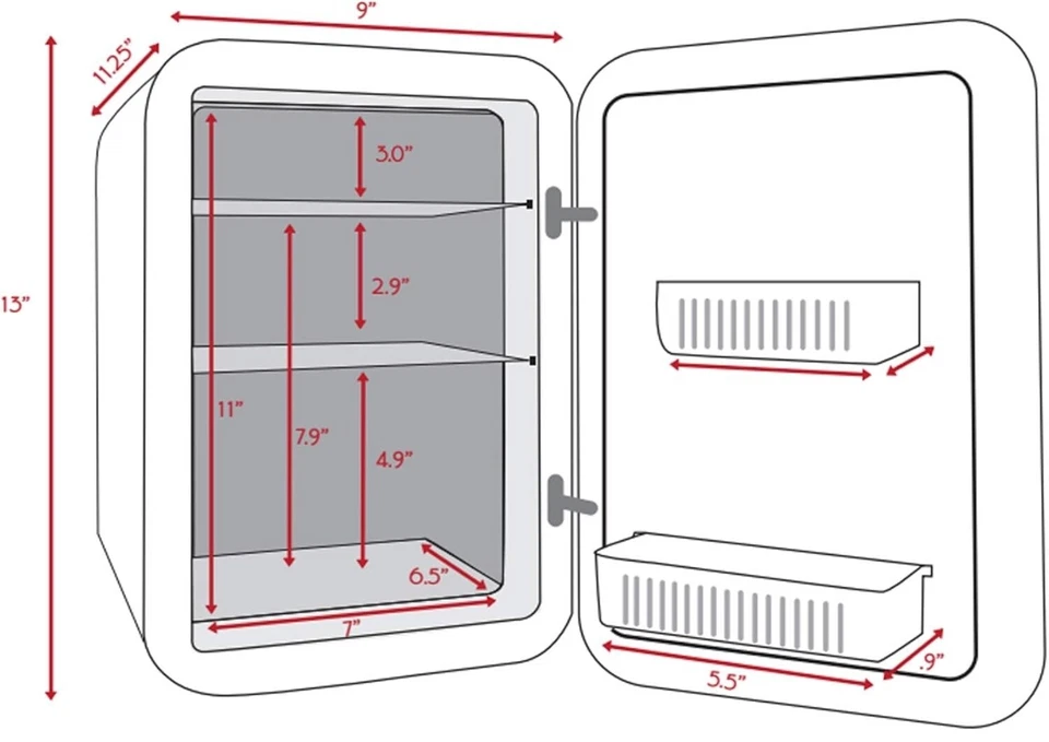 Refrigerador y calentador portátil de 10 litros CA/CC para alimentos y bebidas Foto 3 de 4