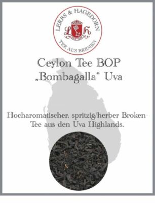 Ceylon Tee BOP  Bombagalla  Uva 250g