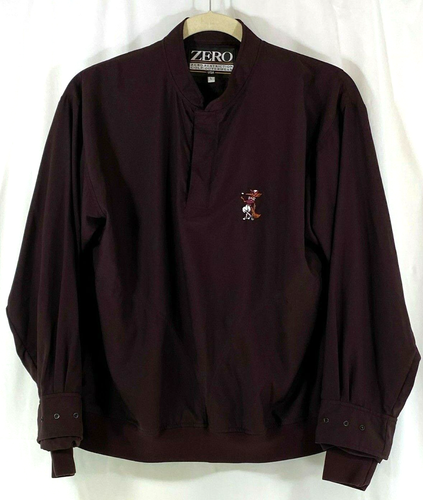 Zero Restriction Fox Lightweight Long Sleeve Quarter Snap Windbreaker Mens L