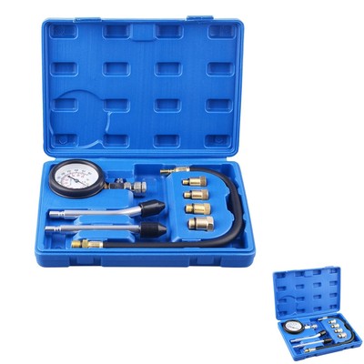 Kompressionsprüfer Set Motor Kompressionstester für Kraftfahrzeuge lange Mess...
