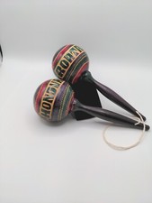 Vintage Maracas, Hand Carved Maracas, Roatan, Honduras, Central America,...