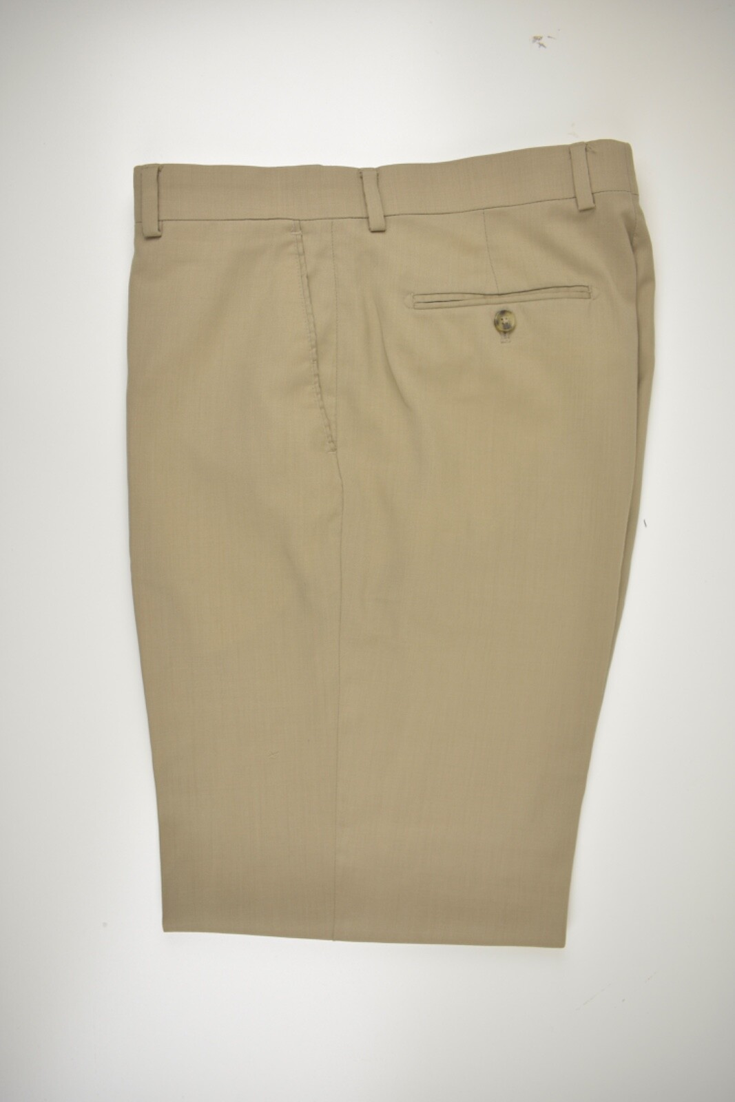 Joseph Abboud Solid Light Brown 100% Wool Dress F… - image 2