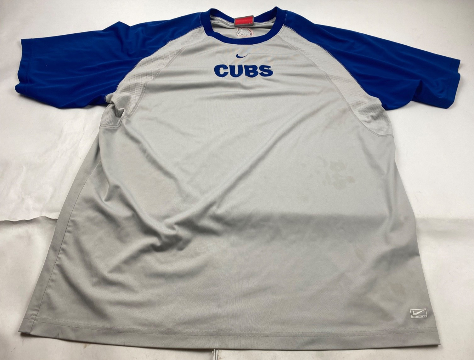 Vintage Chicago Cubs Shirt Mens 2XL XXL Nike Team Center Swoosh Embroidered MLB