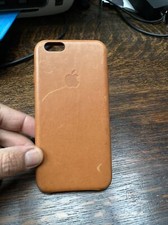 Image of Apple iPhone 6 / 6S Leather Case Saddle Brown Fast Dispatch