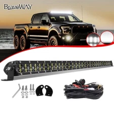 6D Dual Row 32'' INCH LED Light Bar Driving Offroad Flood Spot Combo Beam Truck 