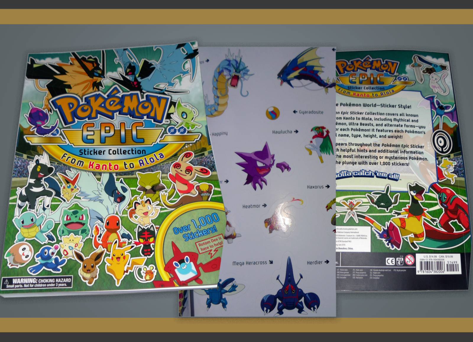 Pokémon Alola Region Sticker Book