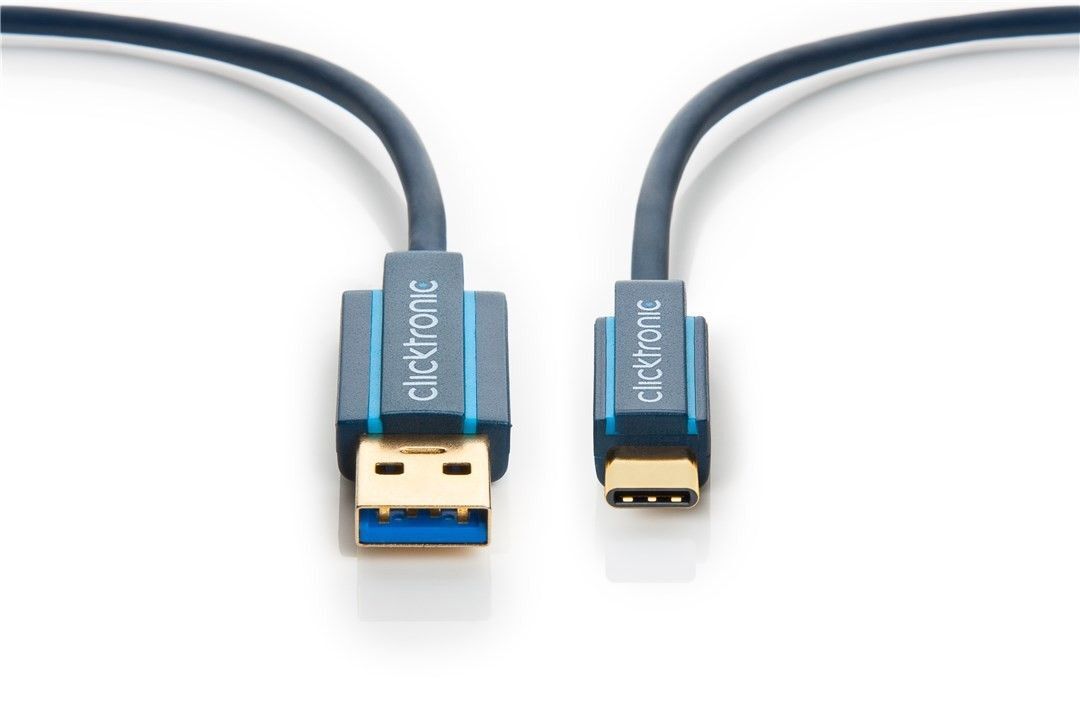 Thumbnail - Clicktronic Usb-c Stecker Auf Usb A Stecker 2m