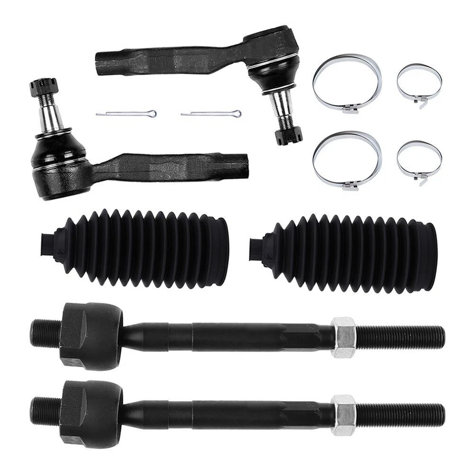 Front Inner & Outer Tie Rod End For 03-09 Nissan 350Z 03-07 Infiniti G35 & Rack - Image 2 of 4