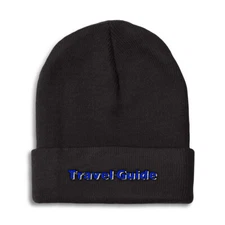 Beanies for Men Travel Guide Winter Hats for Women Acrylic Skull Cap 1 Size