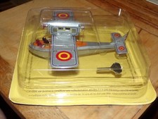 AVION HYDROGLISSEUR JOUET MECANIQUE A CLE TÔLE LITHOGRAPHIÉE 