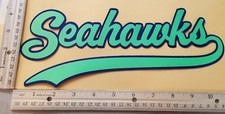 HUGE SEATTLE SEAHAWKS IRON-ON PATCH 5" x 10.5"