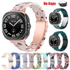 Resin Stainless Steel Watch Strap Wrist Band For Samsung Galaxy Watch Ultra 47mm