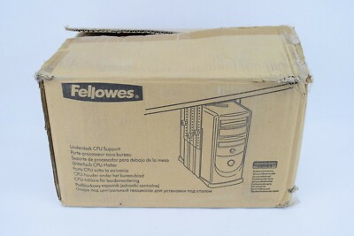 Fellowers Under Desk CPU Computer Tower Desktop Support Mounting Bracket Stand