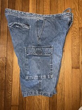 VINTAGE 1990's UNIONBAY BAGGY CARGO JEAN SHORTS