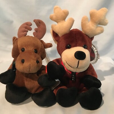 Reindeer Moose Lot of 2 Coke International Bean Bag Collection 1999 3+ $9.99