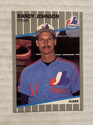 Randy Johnson 1989 Fleer Rookie Card Expos | eBay