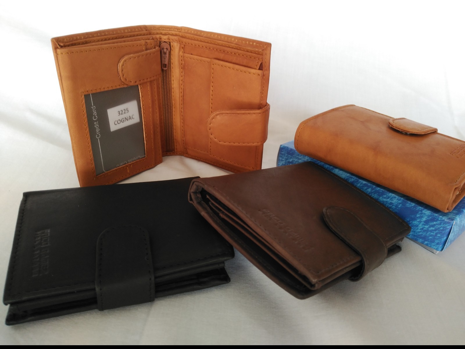 cartera hombre de tarjetero y monedero con broche medio muy completa eBay