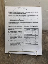 BAOJIE Mini Car Mobile Radio VHF/ UHF Dual-Band FM Transceiver BJ-218 MANUAL