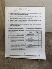 BAOJIE Mini Car Mobile Radio VHF/ UHF Dual-Band FM Transceiver BJ-218 MANUAL