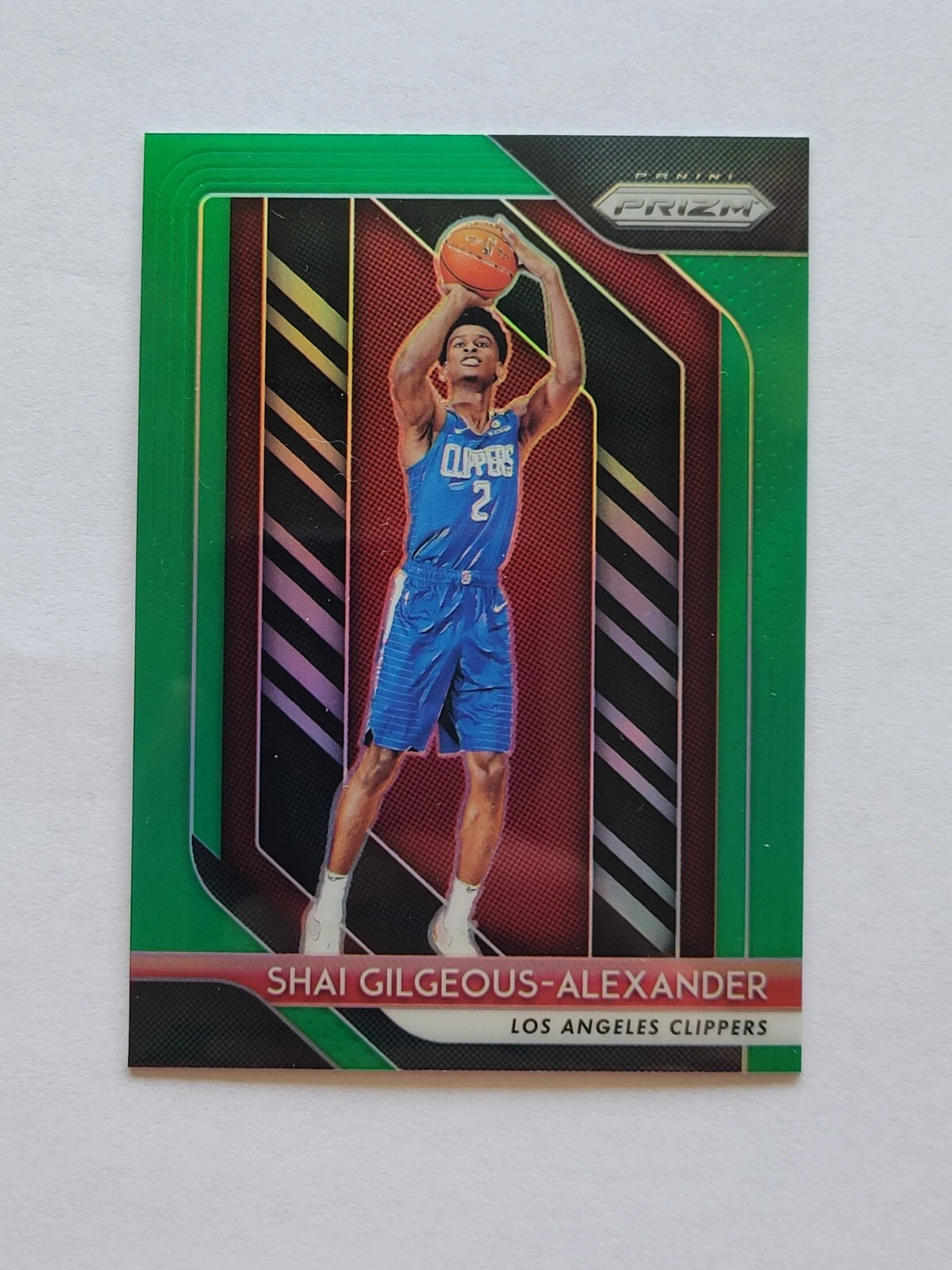 2018-19 Panini Prizm Shai Gilgeous Alexander RC Rookie Card Green Prizm #184