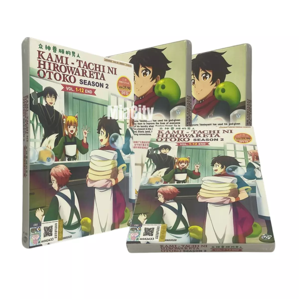 Kami-tachi ni Hirowareta Otoko Season 1+2 (DVD) (2022) Anime