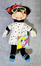 Vintage Applause Disney Minnie Mouse Tourist Plush Dolls Rubber Face Hands Tag