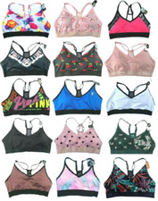 VICTORIAS SECRET PINK ULTIMATE LIGHTLY LINED SPORTS BRA REMOVABLE PADDING NWT