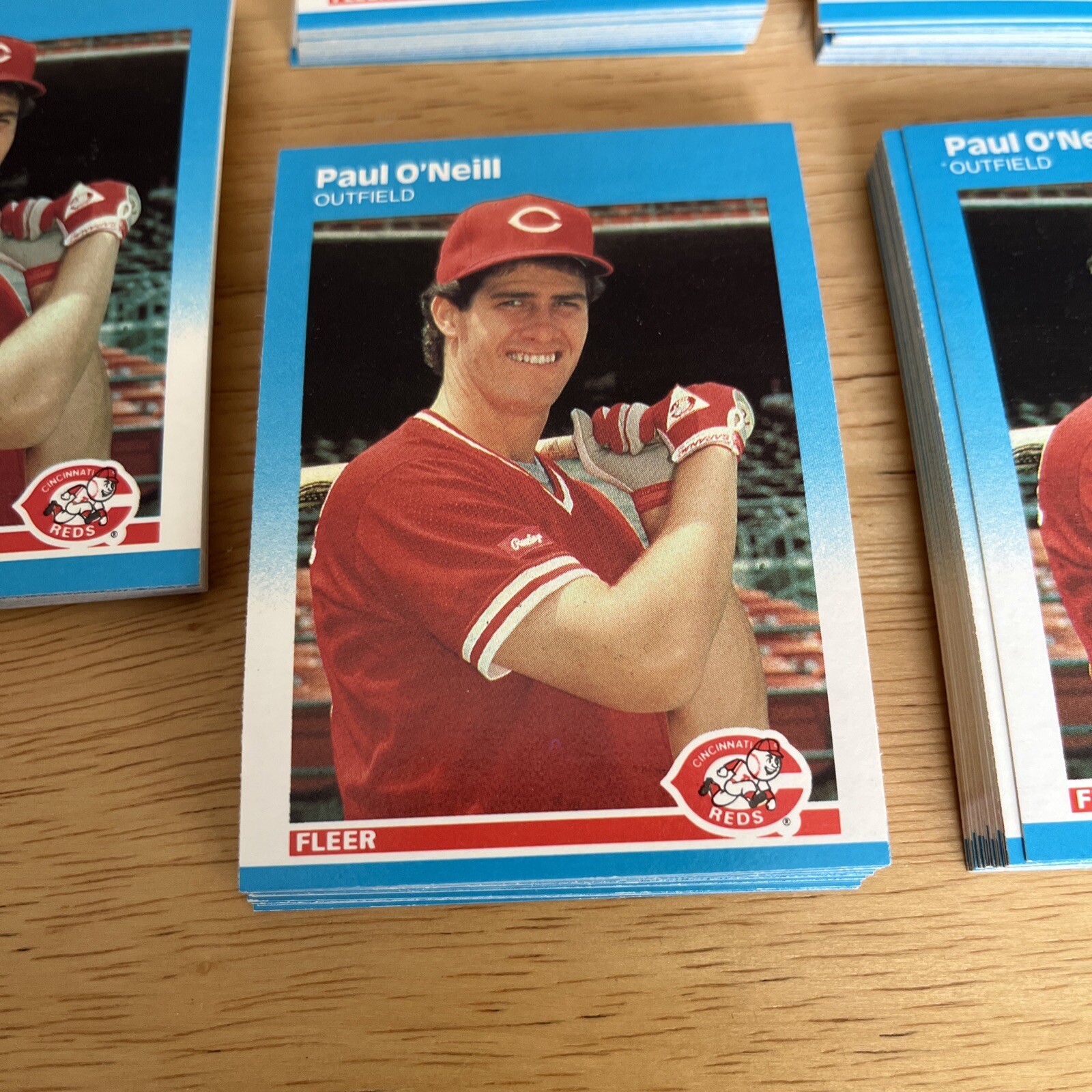 Lot Of 100 1987 Fleer Update Paul O’Neill Rookie Card U-94 NM-MINT Reds ...