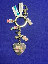 2025 Disney Parks It’s A Small World Metal Dangle Keychain NEW
