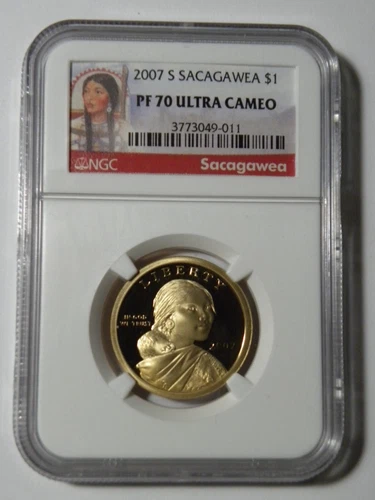 2007 S NGC PF70UCAM PROOF SACAGAWEA DOLLAR