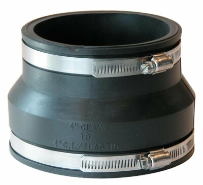 110 mm oder 4 Zoll Fernco Typ Flex Dichtung Gummi Kupplung Ton - Kunststoff Universal
