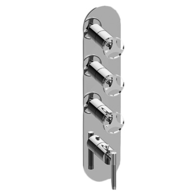 Graff Harley Brushed Nickel 3-15/16'' X 18-9/16'' Thermostatic Valve Trim Only G-8