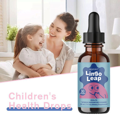 Lingo Leap Kids Oral Drops | Zeolite Formula | Speech Support 1oz (1-3pk)