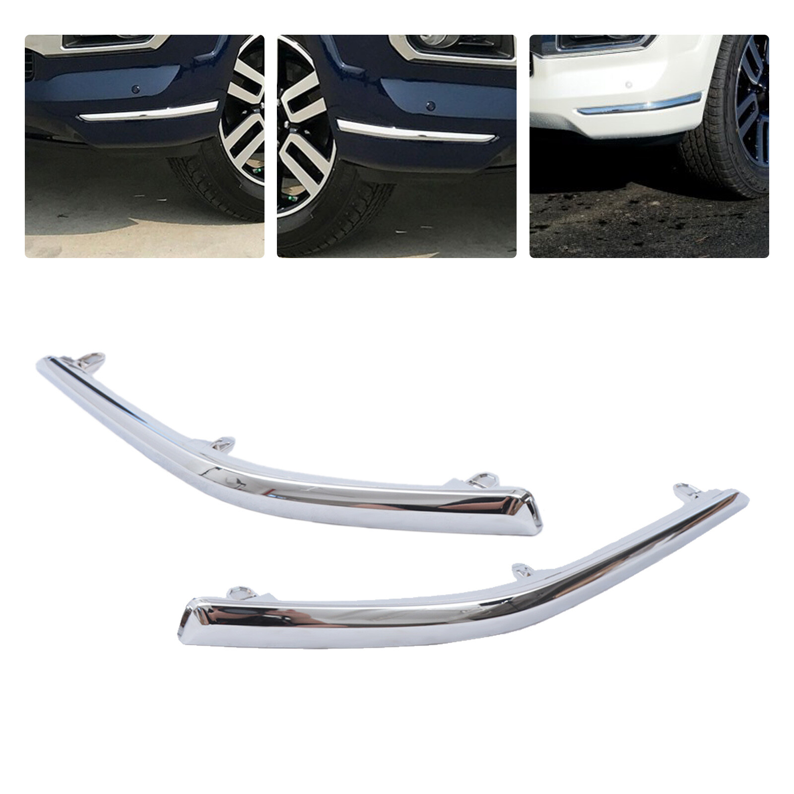 Front Bumper Chrome Trim Molding Left+Right For Toyota 4Runner Limited