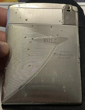 Vintage Art Deco Ronson Mastercase Lighter Cigarette Case Combo Silver