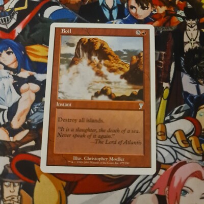 MTG Boil Magic the Gathering / Eng 7th Seventh Edition Sammlung Mtg Nm OG Card