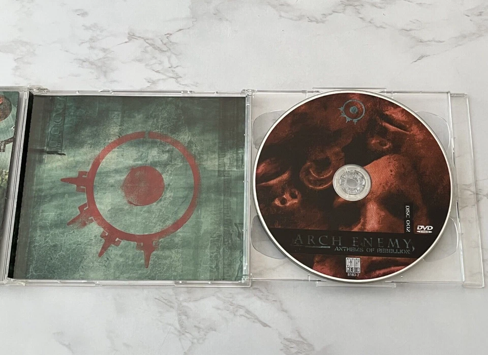 Arch Enemy Anthems Of Rebellion CD/DVD ORIGINAL 2003 Century Media CMR 8183-2 Foto 3 de 4