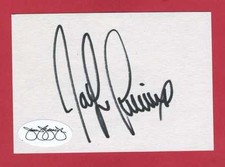 Jocelyn Lemieux Cut Index Card Autograph   JSA   Signed  Auto