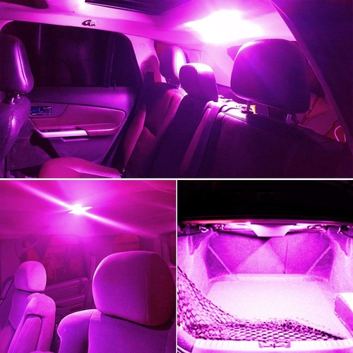 20x Pink Purple LED Festoon Interior Map Dome Light Bulb 31mm DE3175 DE3022 3021 - Picture 4 of 5