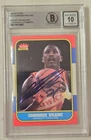 Dominique Wilkins Signed 1986 Fleer Signed #121 Rookie Card Beckett Auto Atlanta