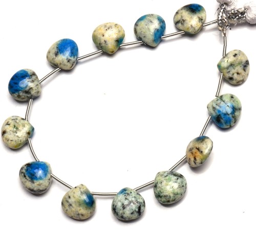 Perles Tourmaline Naturelle Cœur Briolette Lisse - Multicolore, 56 Cts, 11 Pouces