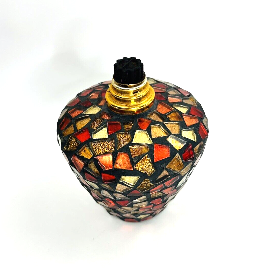 Mosaic Fragrance Oil Lamp Diffuser Home & Garden Party Red Gold eBay