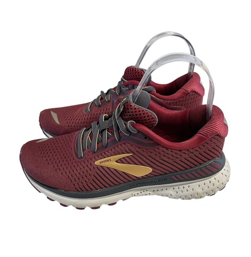 Brooks Adrenaline GTS 20 running shoes womens size 6 red gold