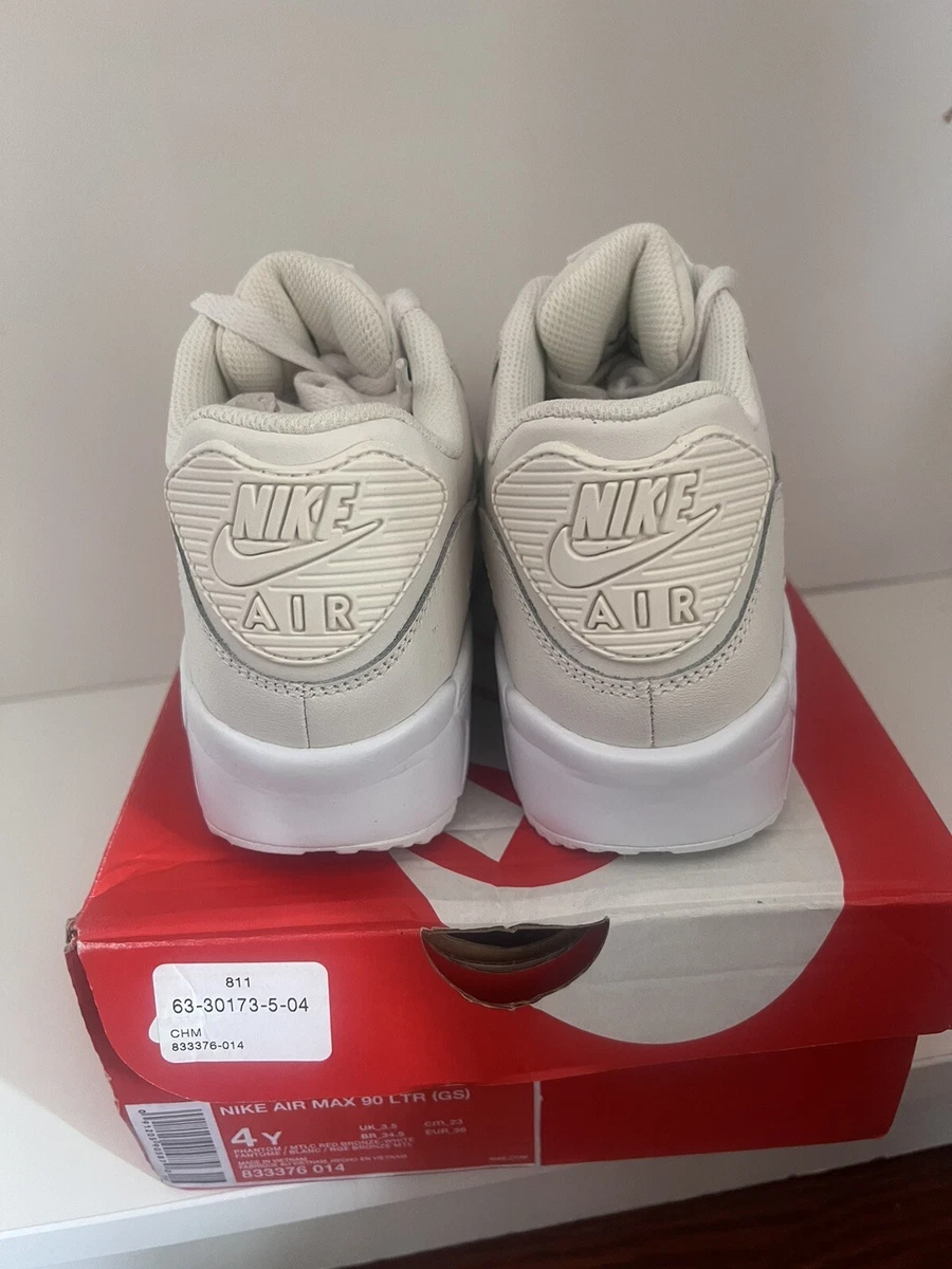 Nike Air Max 90 Phantom Mtlc Red Bronze white 4Y eBay
