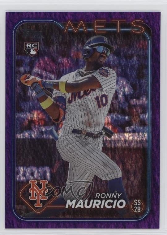 2024 Topps Series 1 Purple Holofoil /799 Ronny Mauricio #224 Rookie RC