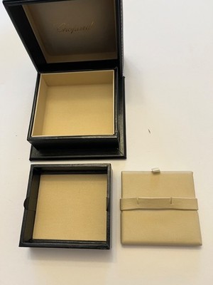 Original Schmuckbox von CHOPARD, neuwertig, für Ohrringe, Ring+Kette