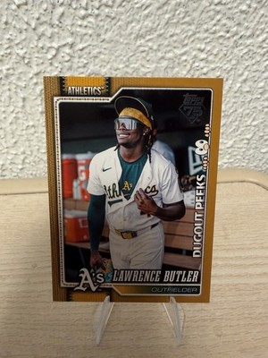 2026 Topps Celebration LAWRENCE BUTLER Dugout Peeks Gold /50 #324 Athletics