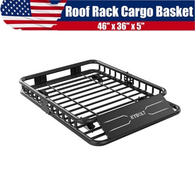 46''x 36''x 5'' Universal Roof Rack Basket 200 Lbs Rooftop Cargo Carrier Basket