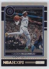 2024-25 Panini NBA Hoops Silver 183/199 Jaden McDaniels #6 1js2